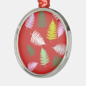 Ornement En Métal Pastel Colors Lucky Fern (Gauche)