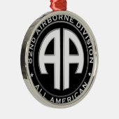 Ornement En Métal Patch Décontracté de la 82e division aéroportée (Droite)