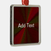 Ornement En Métal Patchwork de dégradé circulaire rouge à vert (Droite)