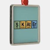 Ornement En Métal Patineur fait d'éléments (Droite)