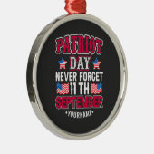 Ornement En Métal Patriot Day Never Forget 9 11 (Droite)