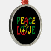 Ornement En Métal PEACE and LOVE, reggae (Droite)