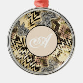 Ornement En Métal peau de léopard, serpent (Devant)