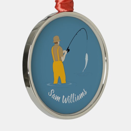 Ornement En Métal Pêche (Droite)