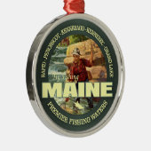 Ornement En Métal Pêche à la mouche dans le Maine (Droite)