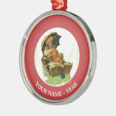 Ornement En Métal Pêche allée (Gauche)