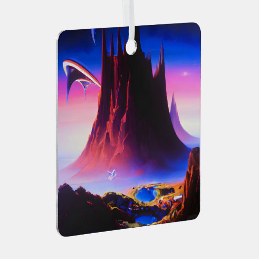 Ornement En Métal Peinture à l'huile Dream World (Avant droite)