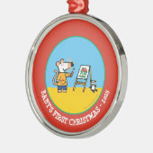 Ornement En Métal Peinture avec Maisy ! (Gauche)