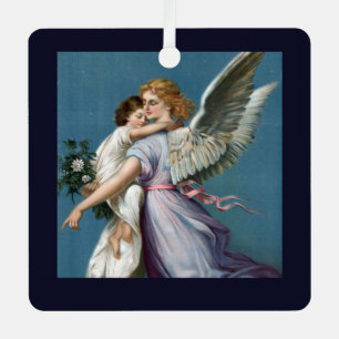 Ornement En Métal Peinture de l'ange gardien magnifique