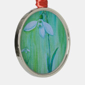 Ornement En Métal Peinture de neige (Droite)