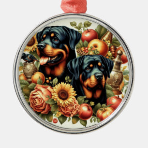 Ornement En Métal Peinture par Rottweiler rétro