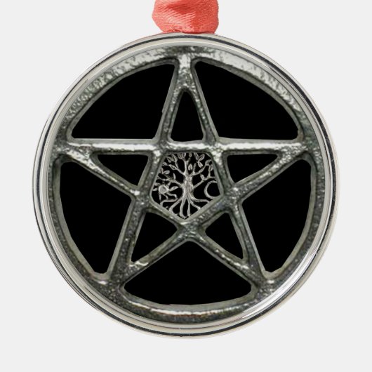 Ornement En Métal Pentacle Tree Of Life Ornament (Devant)