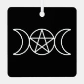 Ornement En Métal Pentacle triple lune (Verso)