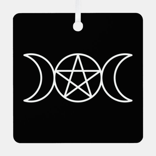 Ornement En Métal Pentacle triple lune (Recto)