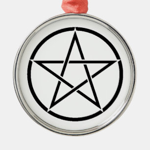 Ornement En Métal Pentacle Wiccan (Pentagramme)