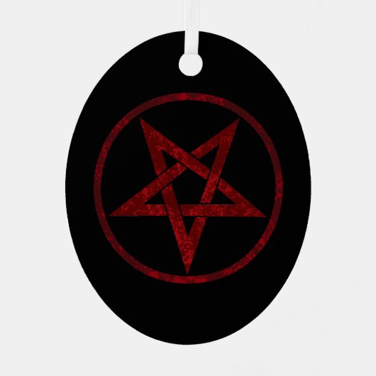 Ornement En Métal Pentagram Red Devil (Recto)