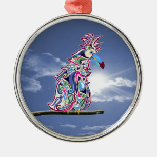 Ornement En Métal Perché