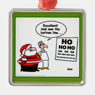 Ornement En Métal Père Noël drôle à l'ornement de Noël