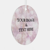 Ornement En Métal Personnalisé Personnalisé Votre Propre Photo & Tex (Avant droite)