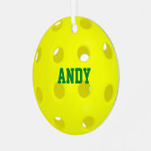 Ornement En Métal Personnalisé Pickleball Lover (Avant gauche)