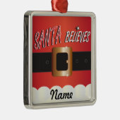 Ornement En Métal Personnaliser Père Noël croit (Droite)