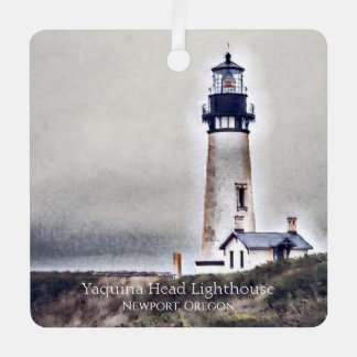 Ornement En Métal Phare de Yaquina Head Newport Oregon