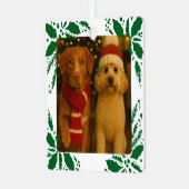 Ornement En Métal Photo and Custom Text Personalized Holly (Avant gauche)