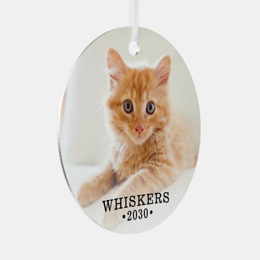 Ornement En Métal Photo Cat (Avant droite)