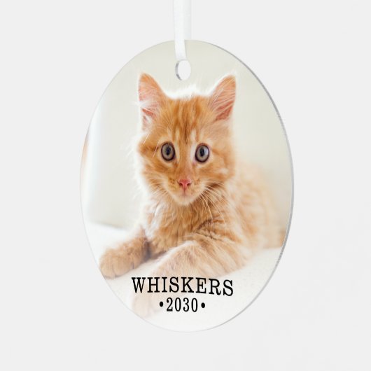 Ornement En Métal Photo Cat (Avant gauche)