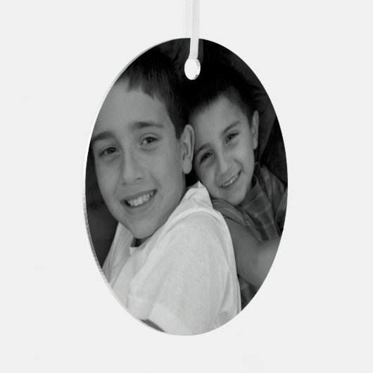 Ornement En Métal Photo Christmas (Avant droite)