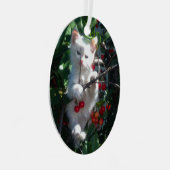 Ornement En Métal Photo de chat de famille Keepsaké (Avant droite)