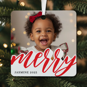 Ornement En Métal Photo de Noël Joyeux Noël