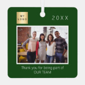 Ornement En Métal Photo du logo de l'entreprise (Verso)