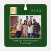 Ornement En Métal Photo du logo de l'entreprise (Recto)