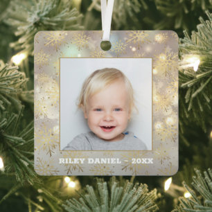 Ornement En Métal Photo d'un flacon à neige