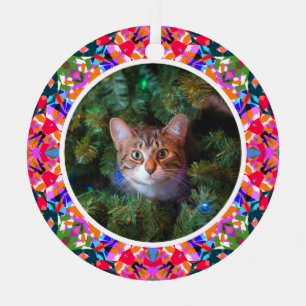 Ornement En Métal Photo personnalisée Décor Dopamine coloré