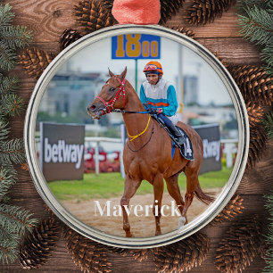 Ornement En Métal Photo personnalisée pour animaux de compagnie Éque