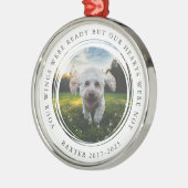 Ornement En Métal Photo Pet Memorial Vos Ailes Étaient Prêtes (Gauche)