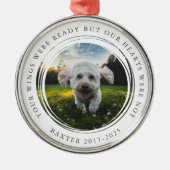 Ornement En Métal Photo Pet Memorial Vos Ailes Étaient Prêtes (Devant)