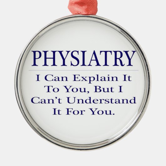 Ornement En Métal Physiatrie .. Expliquer ne pas comprendre (Devant)