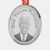 Ornement En Métal Pièce Platine à un milliard de dollars (Gauche)