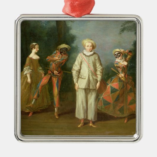Ornement En Métal Pierrot et harlequin (Devant)