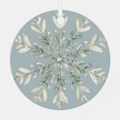 Ornement En Métal Pin de Noël Vert Russe Nom du cerf (Verso)