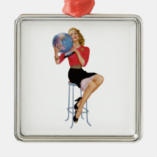 Ornement En Métal Pin Up Girl #12 @ GarysRetroGarage