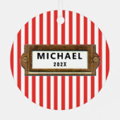 Ornement En Métal Ping Pong Personnalisé Collectif (Verso)