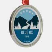 Ornement En Métal Piste Blue Ox (Droite)