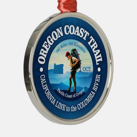 Ornement En Métal Piste côtière de l'Oregon (C) (Droite)