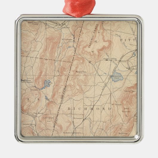 Ornement En Métal Pittsfield, Massachusetts (Devant)