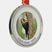 Ornement En Métal Pivert Rouge-Gonflé (Droite)