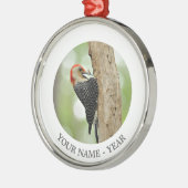 Ornement En Métal Pivert Rouge-Gonflé (Gauche)